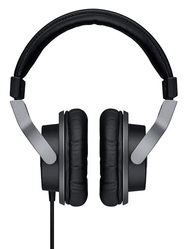 Yamaha HPH-MT7 Studio-Kopfhörer – Faltbare High End Kopfhörer mit 3 m Kabel und 6,3 mm Standard-Stereo-Adapterstecker – Schwarz von YAMAHA