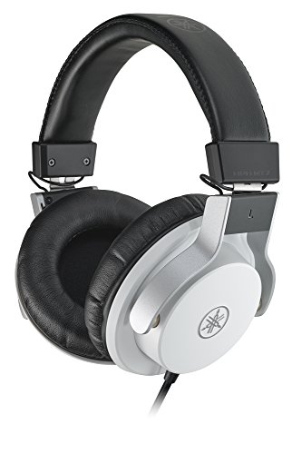 Yamaha HPH-MT7 Studio-Kopfhörer – Faltbare High End Kopfhörer mit 3 m Kabel und 6,3 mm Standard-Stereo-Adapterstecker – Weiß von YAMAHA