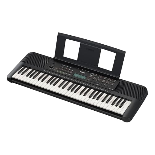 Yamaha PSR-E283 Tragbares Keyboard für Anfänger, schwarz – Mit 410 Instrumentenklängen, 150 Begleit-Styles und 122 Songs, inkl. Voucher für 2 Online-Keyboard-Lessons an der Yamaha Music School von YAMAHA