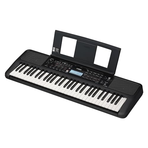 Yamaha PSR-E383 Tragbares Keyboard für Anfänger – 650 Instrumentenklänge und anschlagdynamische Tasten mit 48-stimmiger Polyphonie – Inkl. 2 Online-Keyboard-Lessons an der Yamaha Music School von YAMAHA