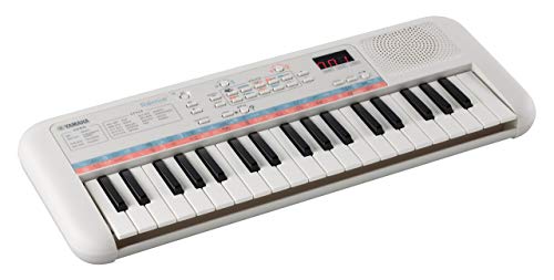 Yamaha Remie PSS-E30 Mini Keyboard, weiß – Kompaktes, tragbares Keyboard für Kinder mit Mini-Tastatur und tollem Klang – Mit Mini-Kopfhöreranschluss von YAMAHA