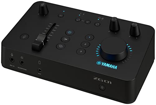Yamaha ZG01 Game-Streaming Audiomixer – Hochauflösende USB-Audioaufnahme und -wiedergabe – Für Windows, Mac, iOS und Android – In Schwarz von YAMAHA