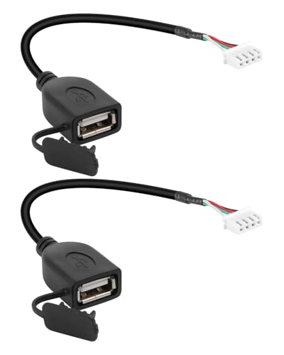 YANBORONSN Kurzes USB 2.0 DIY Kabel, Staub- und wasserdicht, 16 cm, 2 Stück YANBORONSN Kurzes USB 2.0 DIY Kabel, Staub- und wasserdicht, 16 cm, 2 Stück von YANBORONSN