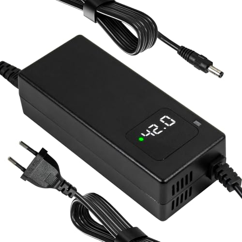 YANGZIDIANYUAN 42V 2A Elektroroller Ladegerät Elektrofahrrad Ladegerät Universal für Jeston Gotrax Hiboy Elektroroller 36V Lithium Ionen Akku DC 1 Loch 5.5 2.1mm Stecker YANGZIDIANYUAN 42V 2A Elektroroller Ladegerät Elektrofahrrad Ladegerät Universal für Jeston Gotrax Hiboy Elektroroller 36V Lithium Ionen Akku DC 1 Loch 5.5 2.1mm Stecker von YANGZIDIANYUAN