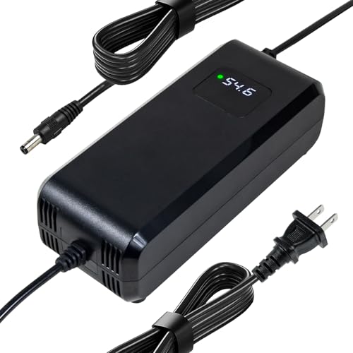 YANGZIDIANYUAN 48V E-Bike Ladegerät 54,6V 4A Ladegerät Adapter mit Display für Elektroroller Elektrofahrrad ElektroMotorradLadegerät 48V Lithium Batterie DC 1 Loch 5.52.1mm YANGZIDIANYUAN 48V E-Bike Ladegerät 54,6V 4A Ladegerät Adapter mit Display für Elektroroller Elektrofahrrad ElektroMotorradLadegerät 48V Lithium Batterie DC 1 Loch 5.52.1mm von YANGZIDIANYUAN