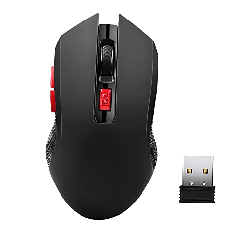 SHUAIGUO G817 Wireless-Maus 2.4G Wireless Gaming-Maus 2400DPI 6 Tasten Optische ergonomische Maus mit USB-Empfänger für PC-Laptop von YANGZY