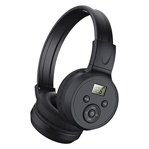 YANHUNING Tragbare Drahtlose FM-Radio-KopfhöRer, Wiederaufladbarer FM-Radio-Headset-EmpfäNger für Meetings, TäGliche Arbeiten, Wandern, Joggen YANHUNING Tragbare Drahtlose FM-Radio-KopfhöRer, Wiederaufladbarer FM-Radio-Headset-EmpfäNger für Meetings, TäGliche Arbeiten, Wandern, Joggen von YANHUNING