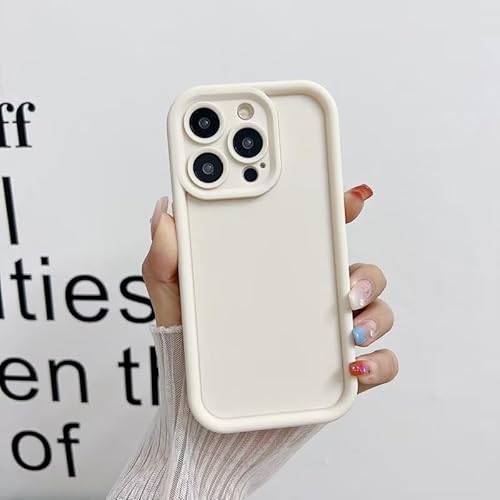 YANJIEER ESONG Handyhülle für Tecno Camon30 4G(5G), Ultradünn Silikon Niedliches Stilvoll Ästhetisch Elegant Mädchen Frauen Stoßfest Schutzhülle,Weiche TPU Bumper,Kameraschutz Case Weiß von YANJIEER
