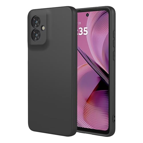 YANJIEER ESONG Liquid Silicone Case für Motorola Moto G55 5G, Ultra Dünn Weiche TPU Silikon Telefonhülle für Mädchen Frauen, Stoßfeste Kratzfestes Mikrofaserfutter Schutzhülle Schwarz YANJIEER ESONG Liquid Silicone Case für Motorola Moto G55 5G, Ultra Dünn Weiche TPU Silikon Telefonhülle für Mädchen Frauen, Stoßfeste Kratzfestes Mikrofaserfutter Schutzhülle Schwarz von YANJIEER