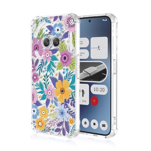 YANJIEER ESONG Transparent Handyhülle Für Nothing Phone 2a,Ultra Dünne Stoßfeste Klar Schutzhülle,Weich TPU Silikonhülle Cover,Schlanke Durchsichtig Case Für Mädchen Damen Blumenmuster YANJIEER ESONG Transparent Handyhülle Für Nothing Phone 2a,Ultra Dünne Stoßfeste Klar Schutzhülle,Weich TPU Silikonhülle Cover,Schlanke Durchsichtig Case Für Mädchen Damen Blumenmuster von YANJIEER