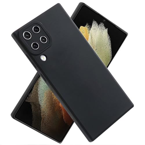 YANJIEER ESONG kameraschutz Case für Samsung Galaxy A22 5G,Ultra Dünn Silikon Handyhülle,original Bumper Telefonhülle Cover,Rubber Schutzhülle für Samsung Galaxy A22 5G Schwarz von YANJIEER