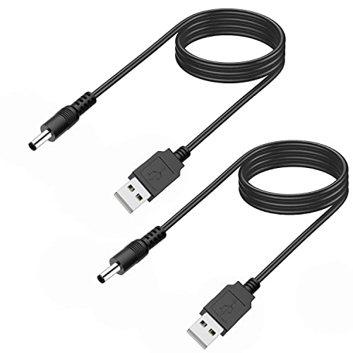 Ladegerät für elektrische Zahnbürste für Fairywill, Bitvae, Initio, Uphily, Gloridea, Wepklin, Nsly, Baoveri, Kipozi und andere Marken – [2er-Pack, 1 m] DC 5 V 3,5 mm Port USB-Ladekabel von YANZHI