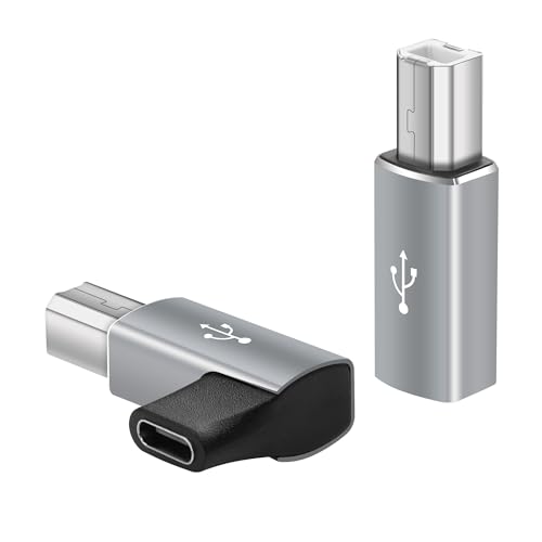 YAODHAOD USB-C zu Drucker Adapter (2-Pack), 2 Count, 3 cm Kabel, USB Typ C, 2 Ports, 0.02 kg, für Drucker von YAODHAOD