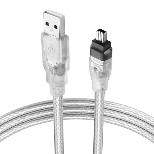 YAODHAOD USB auf Firewire Kabel Kompatibel mit Sony DCR-TRV75E DV Kamera Firewire IEEE 1394 4Pin Stecker auf USB A Stecker iLink Adapter Konverter Kabel(USB A Male to 4 Pin) von YAODHAOD