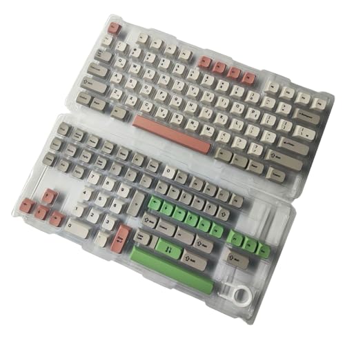 YAOGUI 138-Tasten-PBT-Tastenkappe, XDA-Höhentaste, komplettes Set von 9009 Retro-Farbstoff-Sublimation für mechanische Tastaturen von YAOGUI