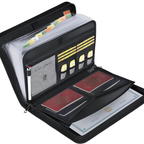 Erweiterbarer Dokumenten-Organizer mit 1093.3 °C wärmeisolierter Dokumenten-Organizer-Box, wärmeisoliert, wasserabweisend, Aktenordner von YAOGUI