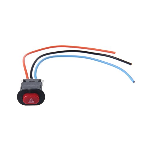 Motorradschalter Hazard Light Taste Elektrofahrzeug Doppelblitzwarnung Notfalllampen Signalblasher Motorradschalter Hazard Light Taste Elektrofahrzeug Doppelblitzwarnung Notfalllampen Signalblasher von YAOGUI