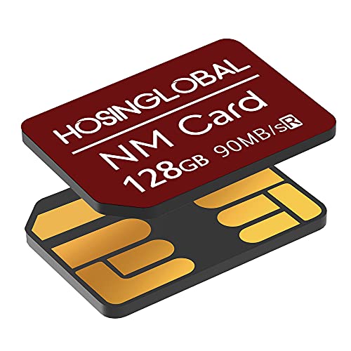 NM-Speicherkarte 128GB 90MB/S Nano-Speicherkarte Nano-Karte Nur für Huawei P30/P40/P50/P60-Serie/Mate20/Mate30/Mate40/Mate50/Mate60-Serie/Nove-Serie Nano 128GB Karte geeignet(Rot) von YAOMAISI