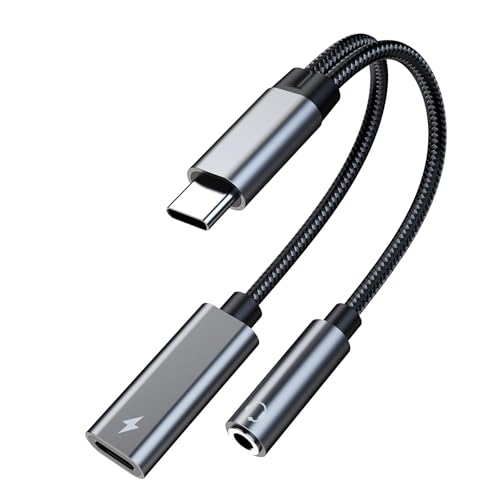 YAPAILANG Typ-C auf 3,5-mm-Kopfhörer-Adapter und Ladekabel mit Typ 60 W Schnelllade-Zusatzstecker-Dongle-Kabel für Telefon 15/16 YAPAILANG Typ-C auf 3,5-mm-Kopfhörer-Adapter und Ladekabel mit Typ 60 W Schnelllade-Zusatzstecker-Dongle-Kabel für Telefon 15/16 von YAPAILANG