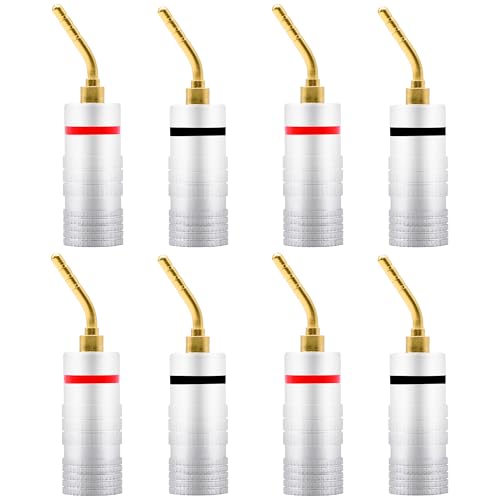 YARCHONN Banana Pin Stecker Lautsprecher-Stecker, 2 mm Banana Pin Typ vergoldete Anschlüsse Solderless für Verstärker Lautsprecher Kabel Sound System Home Audio -8 Stück YARCHONN Banana Pin Stecker Lautsprecher-Stecker, 2 mm Banana Pin Typ vergoldete Anschlüsse Solderless für Verstärker Lautsprecher Kabel Sound System Home Audio -8 Stück von YARCHONN