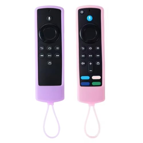 Schutzhülle für Fernbedienung, freundliches Silikon-Material, sturzsicher, staubdicht, waschbar, kompatibel mit den meisten Modellen von 4K-Sprachfernbedienungen, 2 Stück Schutzhülle für Fernbedienung, freundliches Silikon-Material, sturzsicher, staubdicht, waschbar, kompatibel mit den meisten Modellen von 4K-Sprachfernbedienungen, 2 Stück von YAREETY