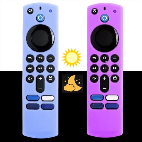 Silikon-Fernbedienungsabdeckung, Ersatz für Smart HD Streaming 3. Generation, 4K-Fernbedienung, rutschfest, waschbar, Schutzhülle mit Umhängeband, 2 Stück Silikon-Fernbedienungsabdeckung, Ersatz für Smart HD Streaming 3. Generation, 4K-Fernbedienung, rutschfest, waschbar, Schutzhülle mit Umhängeband, 2 Stück von YAREETY