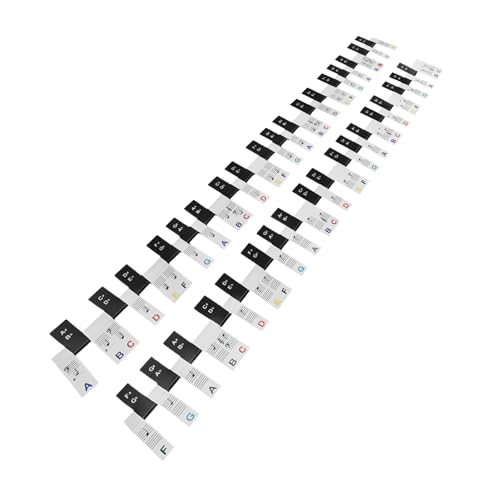 YARNOW 1 Satz Klaviertastatur-aufkleber Klaviernoten Zubehör Für Klavier Klavier-lernwerkzeuge Koreanische Tastaturaufkleber Keyboard-piano-zubehör Weiß Pvc YARNOW 1 Satz Klaviertastatur-aufkleber Klaviernoten Zubehör Für Klavier Klavier-lernwerkzeuge Koreanische Tastaturaufkleber Keyboard-piano-zubehör Weiß Pvc von YARNOW