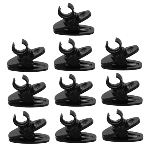 YARNOW 10 Stück Mikrofon-Clip Mikrofonclip für klein Stimme tragbar Vloggen Kunststoff-Kabelklemmen für Mikrofon Revers -Mikrofonclip Mikrofon-Ohrhörer-Clip Hemd -Mikrofonclip Abs Schwarz YARNOW 10 Stück Mikrofon-Clip Mikrofonclip für klein Stimme tragbar Vloggen Kunststoff-Kabelklemmen für Mikrofon Revers -Mikrofonclip Mikrofon-Ohrhörer-Clip Hemd -Mikrofonclip Abs Schwarz von YARNOW