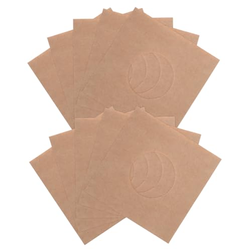 YARNOW 10 Stück Vinyl-schallplatten-innenhüllen Aus Kraftpapier, Album-cover Mit Mittellöchern, Schallplattenhüllen, Schutzhüllen Für 7-zoll-vinyl-schallplatten YARNOW 10 Stück Vinyl-schallplatten-innenhüllen Aus Kraftpapier, Album-cover Mit Mittellöchern, Schallplattenhüllen, Schutzhüllen Für 7-zoll-vinyl-schallplatten von YARNOW