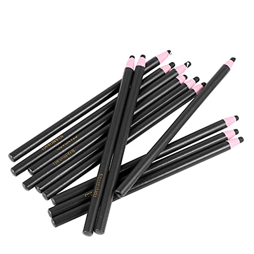 YARNOW 12Er-Pack Fettstifte Abziehbare Wachsmalstifte Bunte Porzellan-Markierungsstifte Für Holz Metall Kleidung Glas Stoff Keramik Papier (Schwarz) von YARNOW