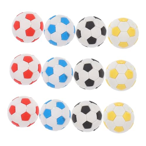 YARNOW 12Stücke Mini Radiergummis Für Fußball Design Niedliche Radiergummis Und Schule Und Büro Vielseitig Einsetzbar Rutschfeste Form von YARNOW