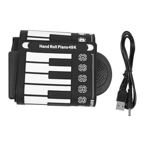 YARNOW 1Satz Roll Up Klavier Tasten Tragbares Handgerolltes Klavier für Faltbares Piano mit Lautsprecher der Musikalität und Hand Augen Koordination YARNOW 1Satz Roll Up Klavier Tasten Tragbares Handgerolltes Klavier für Faltbares Piano mit Lautsprecher der Musikalität und Hand Augen Koordination von YARNOW