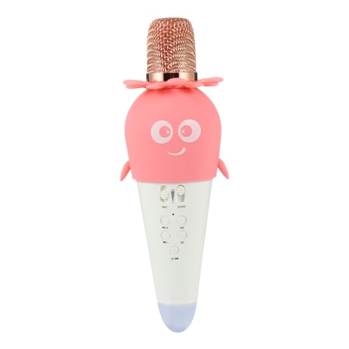 YARNOW 1Stück Kabelloses Karotten Design Handmikrofon Mit LED Beleuchtung Tragbares Für Partys Gesang Und Live Streaming Kompatibel Mit Karten Und Kopfhörern von YARNOW