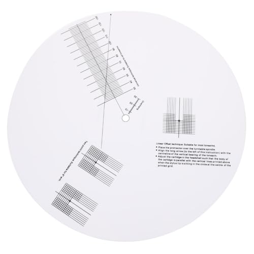 YARNOW 1Stück Professionelle Antirutsch Kalibrierplatte für Vinyl Schallplatten Weiß Anpassungswerkzeug Präzisen von Plattenspielern für Musikliebhaber YARNOW 1Stück Professionelle Antirutsch Kalibrierplatte für Vinyl Schallplatten Weiß Anpassungswerkzeug Präzisen von Plattenspielern für Musikliebhaber von YARNOW