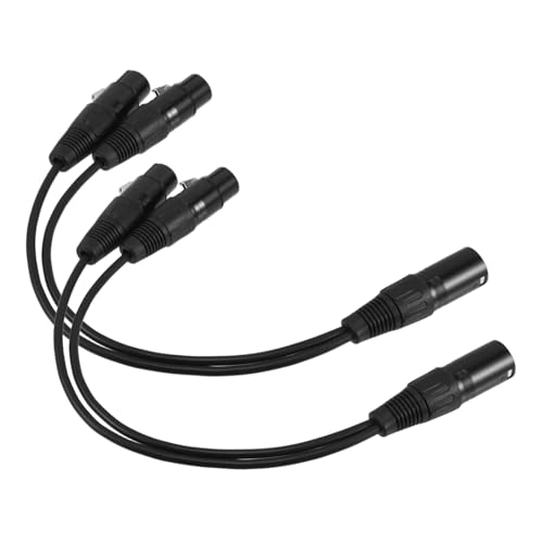 YARNOW 2 Stück Audio Kabel Mikrofonkabel XLR-Splitter XLR-Kabel Mikrofon-Splitter Kupfer Black YARNOW 2 Stück Audio Kabel Mikrofonkabel XLR-Splitter XLR-Kabel Mikrofon-Splitter Kupfer Black von YARNOW