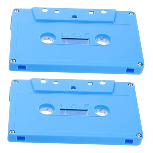 YARNOW 2 Stück Retro-Kassette Musikkassetten Leere Kassette Leere Tonbänder Kassettenband leer Audiokassetten Hip-Hop-Kassetten Plastik Sky-Blue YARNOW 2 Stück Retro-Kassette Musikkassetten Leere Kassette Leere Tonbänder Kassettenband leer Audiokassetten Hip-Hop-Kassetten Plastik Sky-Blue von YARNOW