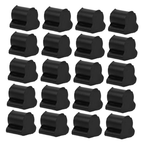 YARNOW 20 Stück Tenno Piston Pad Zubehör für Musikinstrumente Trompeten-Ersatzzubehör Kork-Pads für Trompeten Trompete Reparatur Kork Pads Saxophon-Tastatur Gummi Black von YARNOW