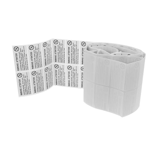 YARNOW 200 Stück Anti-Erstickungs-Etikett Aufkleber mit Erstickungsschutz Warnaufkleber Erstickungswarnschilder PVC selbstklebend Weiß YARNOW 200 Stück Anti-Erstickungs-Etikett Aufkleber mit Erstickungsschutz Warnaufkleber Erstickungswarnschilder PVC selbstklebend Weiß von YARNOW
