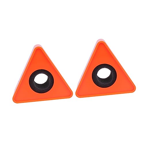 YARNOW 2Stücke Mikrofon Flaggen Aus Abs Dreieckige Form Für Interviews Kompatibel Mit Meisten Mikrofonen Orange Zubehör Für Professionelle Anwendungen von YARNOW
