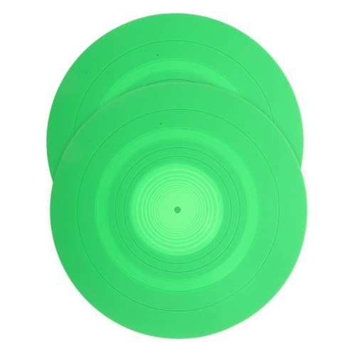 YARNOW 2Stücke Plattenspielermatten Rutschfeste Vinyl Slipmat Für Schallplatten Für Schützend Und Stabilisierend Design YARNOW 2Stücke Plattenspielermatten Rutschfeste Vinyl Slipmat Für Schallplatten Für Schützend Und Stabilisierend Design von YARNOW