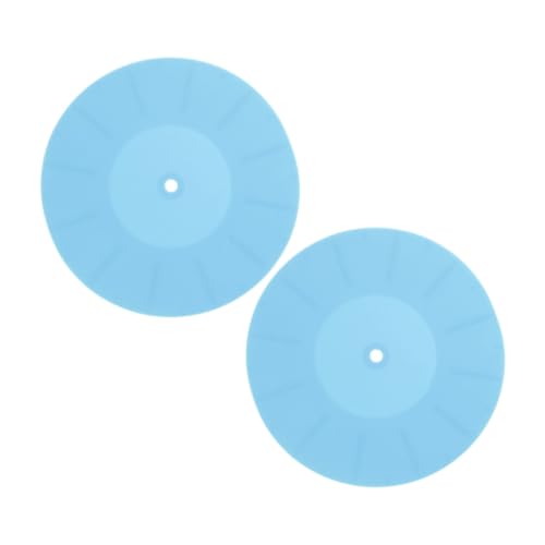 YARNOW 2Stücke Plattenspielermatten aus Silikon Antistatisch Vinyl Schallplatten Schutzmatte für Stoßdämpfend Leicht und Transportabel Zubehör YARNOW 2Stücke Plattenspielermatten aus Silikon Antistatisch Vinyl Schallplatten Schutzmatte für Stoßdämpfend Leicht und Transportabel Zubehör von YARNOW
