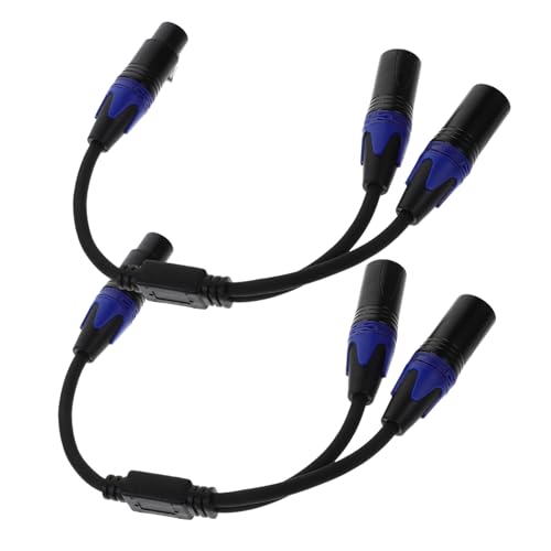 YARNOW 2Stücke Xlr Splitter Kabel Pin Mikrofonkabel Männlich Weiblich für Audiogeräte Langlebig und Zuverlässig für Schule Konferenzraum und Professionelle YARNOW 2Stücke Xlr Splitter Kabel Pin Mikrofonkabel Männlich Weiblich für Audiogeräte Langlebig und Zuverlässig für Schule Konferenzraum und Professionelle von YARNOW