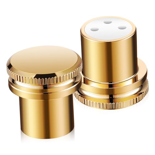 YARNOW 2Stücke Xlr Stecker Buchsenkappen Goldplattierte Mikrofon Audio Adapterkappen Und Schutzgeschützt Für Lautsprecher Und Robuste Verbindungslösungen von YARNOW