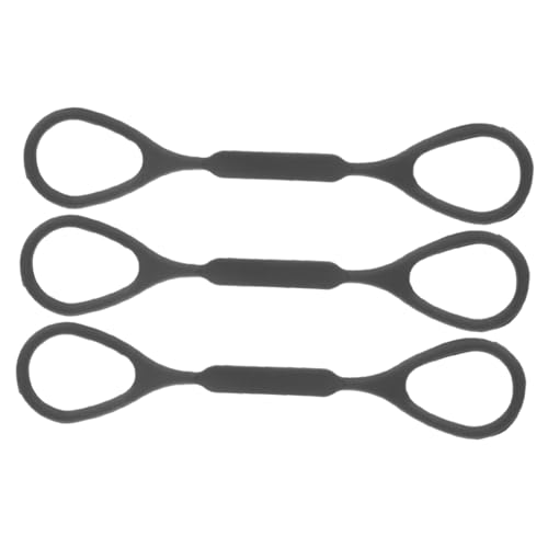 YARNOW 3 Stück Kleines Trompetenziehenseil Verbindungsrohr für Trompetenmundstück Trompeten-Stopperringe aus Silikon Stimmzugstopper für Trompete Kieselgel Black von YARNOW