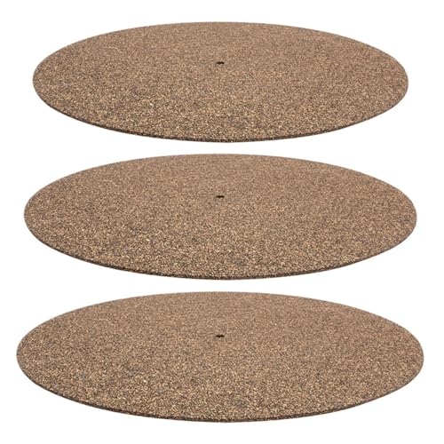 YARNOW 3 Stück Schallplattenmatte aus Kork Pad für Vinyl-Schallplatte Plattenspielermatte für Tisch Plattenspieler Rutschmatte Platte für Plattenspieler Vinyl-Pad Brown YARNOW 3 Stück Schallplattenmatte aus Kork Pad für Vinyl-Schallplatte Plattenspielermatte für Tisch Plattenspieler Rutschmatte Platte für Plattenspieler Vinyl-Pad Brown von YARNOW