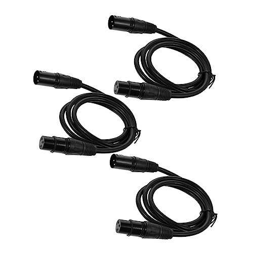 YARNOW 3Stücke Teiliges Xlr Mikrofonkabel Poliges Xlr Stecker Zu Buchse Patchkabel Für Mixer Gitarren Und Leistungsverstärker Kompatibel Mit Bühnenlicht Und Audio Geräten YARNOW 3Stücke Teiliges Xlr Mikrofonkabel Poliges Xlr Stecker Zu Buchse Patchkabel Für Mixer Gitarren Und Leistungsverstärker Kompatibel Mit Bühnenlicht Und Audio Geräten von YARNOW