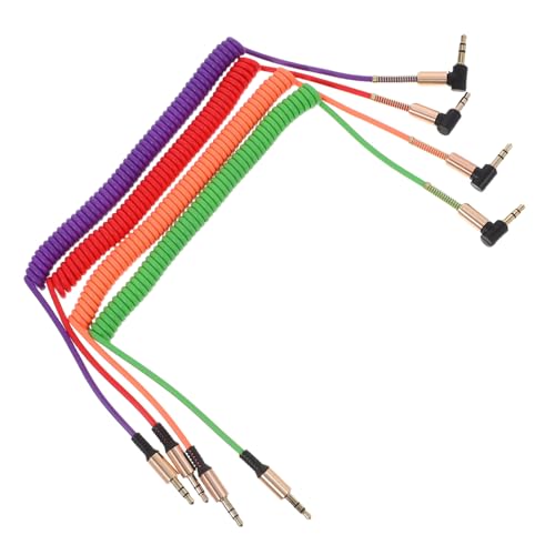 YARNOW 4Stücke Männlich bis Männlich Audiokabel mit Farbige Klinkenkabel für Kopfhörer Lautsprecher Tablet Smartphone Auto Stereoanlage Hochwertige YARNOW 4Stücke Männlich bis Männlich Audiokabel mit Farbige Klinkenkabel für Kopfhörer Lautsprecher Tablet Smartphone Auto Stereoanlage Hochwertige von YARNOW