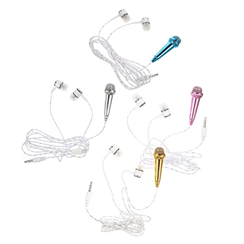 YARNOW 4Stücke Mini Mikrofon Mikrofone Für Telefon Und Laptop Für Gesang Aufnahmen Und Video Einfache Plug and Play Nutzung Geschenkidee von YARNOW