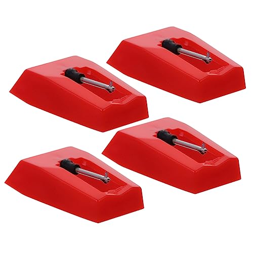 YARNOW 4Stücke Pack Nadel Ersatz Hochpräziser Stylus Für Vinyl Kompatibel Mit Phonograph Und Schallplattenspieler Einfache Installation Ohne Werkzeug Langlebige von YARNOW