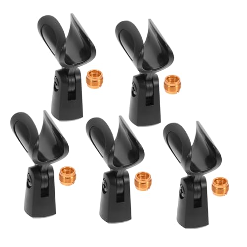 YARNOW 5Sätze Kunststoff Mikrofonhalter Teilig Einstellbarer Mikrofonclip Für Professionelle Anwendungen Kompatibel Mit Gewinde Für Drahtlose Mikrofone Und Dynamische YARNOW 5Sätze Kunststoff Mikrofonhalter Teilig Einstellbarer Mikrofonclip Für Professionelle Anwendungen Kompatibel Mit Gewinde Für Drahtlose Mikrofone Und Dynamische von YARNOW
